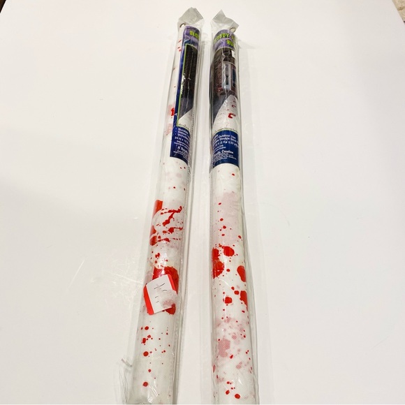 HALLOWEEN Bloody Footprint Indoor/Outdoor Runner with Double Sided Tape 24”x10ft - Picture 13 of 13